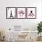 Stupell Industries Parisian Glam with Stripes 3pc Floating Frame Set, design by Christine Simpson Art